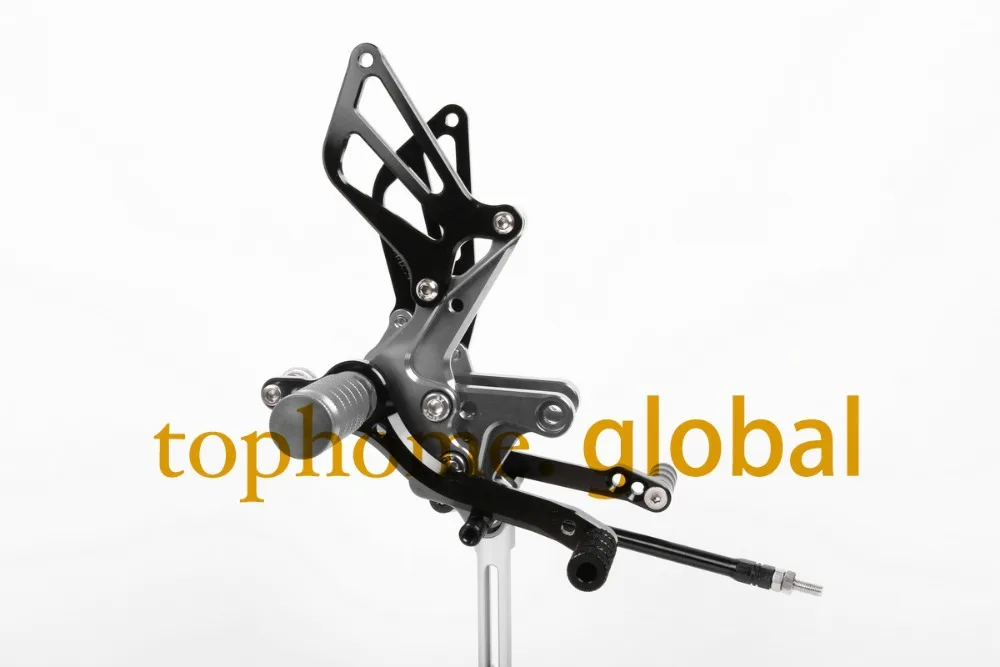 Мотоцикл черный и темно серый CNC Rearsets подножки задний набор для Suzuki GSXR600 2000 2005