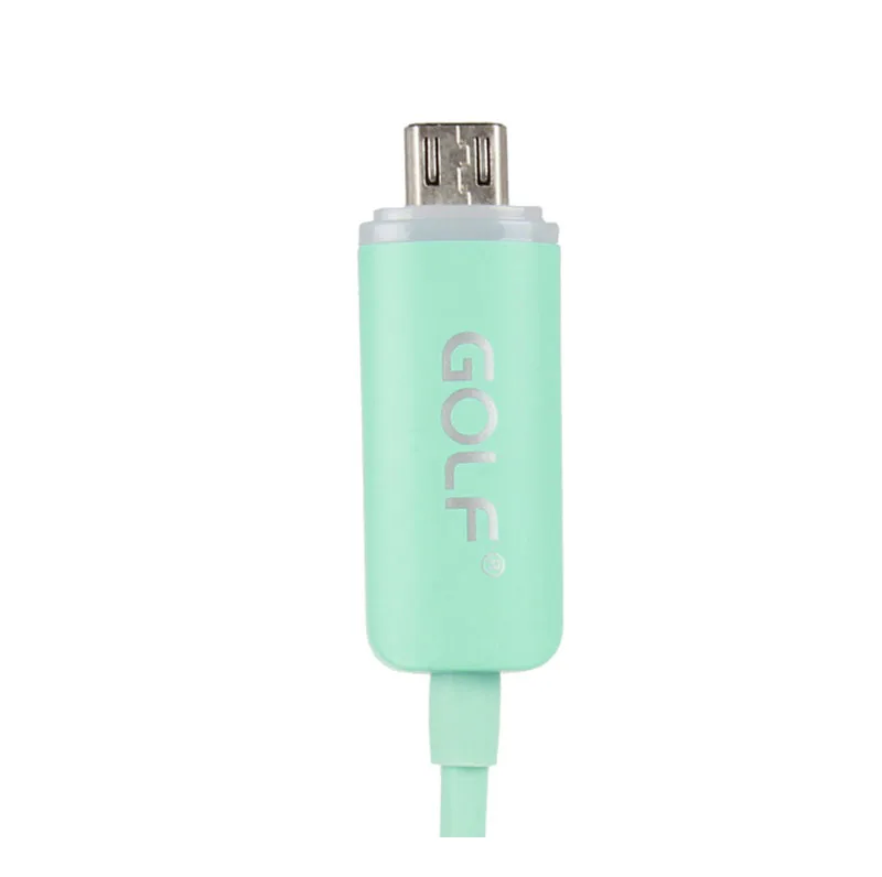 5 шт./лот Гольф 1 м из светодиодов Micro USB 2.0 кабель и синхронизации-зарядки зарядный