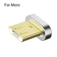 For Micro Портативная Магнитная застёжка, коробка, магнитная головка, адаптер для хранения пуль, металлический контейнер, магнитное зарядное устройство, кабель, разъем - Цвет: For Micro