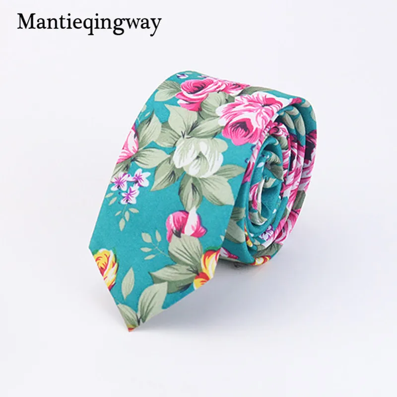 Mantieqingway Мода Галстуки для Мужчин Свадьба Костюм Темно-Синий Цветочные Паттен