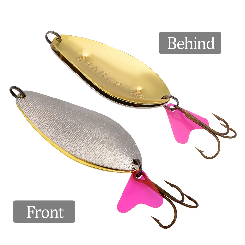 FTK Fishing Lure Spoon 1PC 7cm/24g With 1# Treble Hook Bass CrankBait Crank Bait Pesca Tackle | Спорт и развлечения