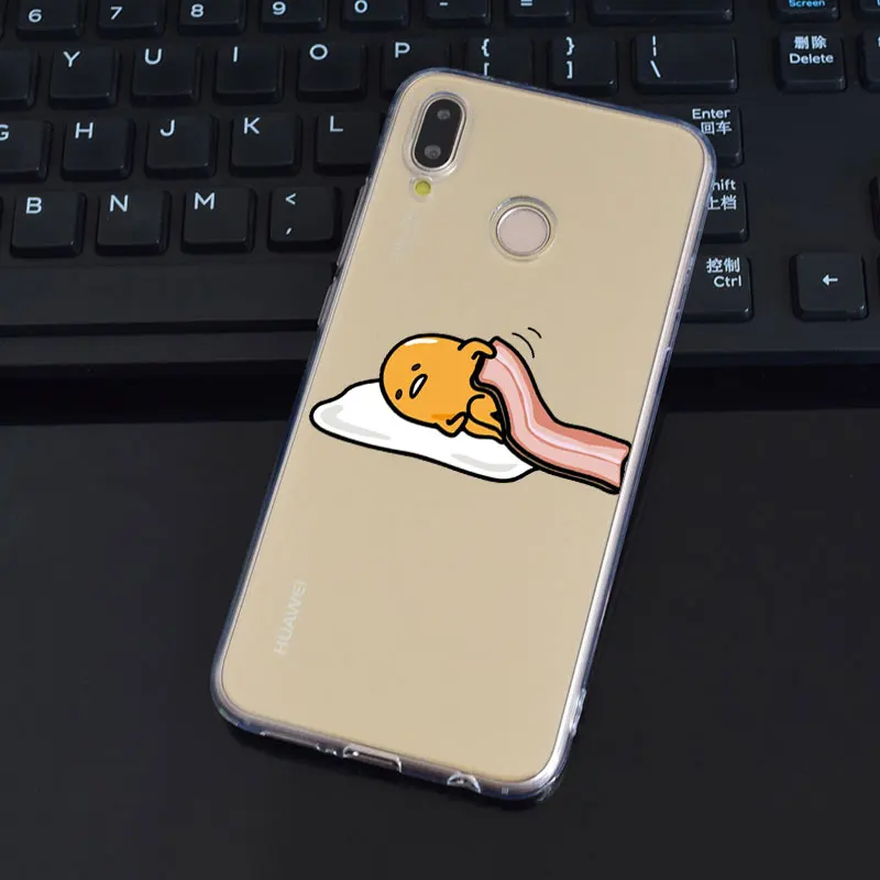 DREAMFOX L516 милый Gudetama Lazy Egg Мягкий ТПУ силиконовый чехол для huawei Honor 6A 6C 7X9 10 P20 P30 Lite Pro P