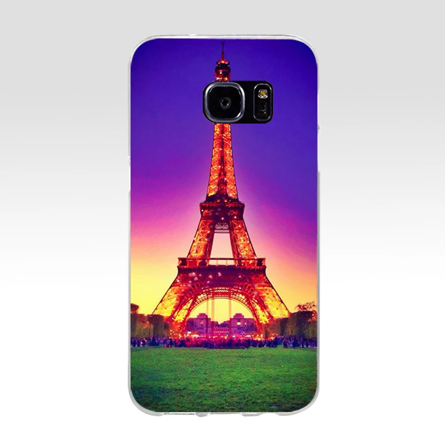 Мягкий силиконовый чехол из ТПУ с Эйфелевой башней 226H Love Paris для samsung Galaxy s6 s7 edge s8 s9