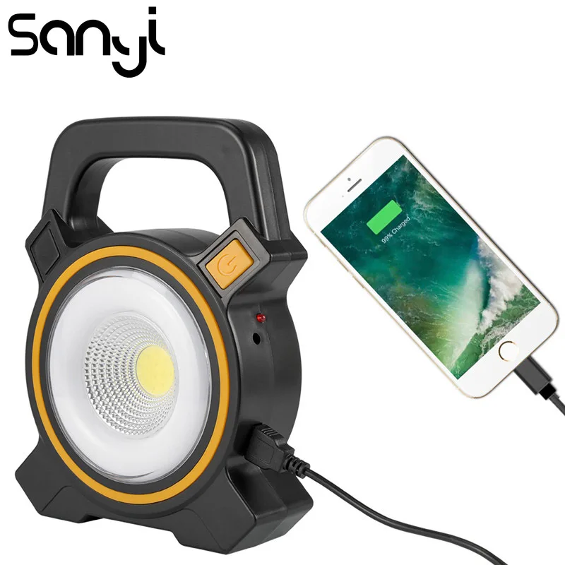

Фонарь светодиодный рабочий SANYI, 2 режима, зарядка по USB