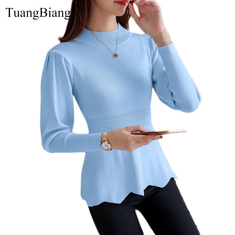 Новинка 2018 зимние пуловеры с длинным рукавом свитер тонкий женский полувысокий