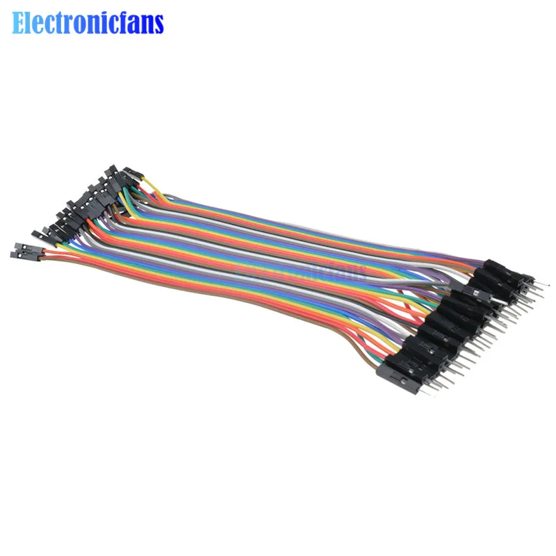 5*40 шт. кабель Dupont 20 см 2 54 мм 1pin 1p Папа мама|jumper wire|breadboard jumper wiresjumper arduino |