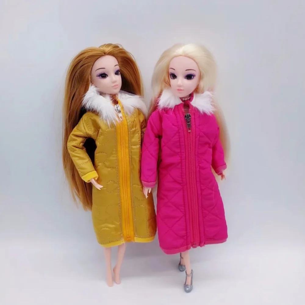 Новинка 2019 модное платье для куклы пуховик одежда ручной работы Барби 1/6