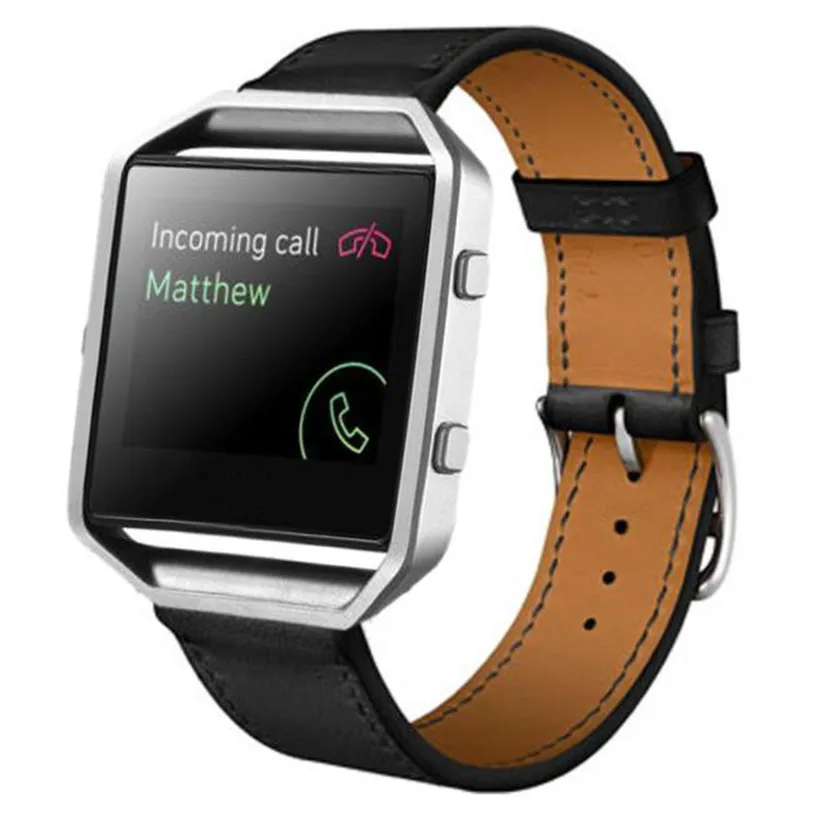 GEMIXI Watchbands Luxury Genuine Leather Watch Strap For Fitbit Blaze Smart Wholesale | Наручные часы