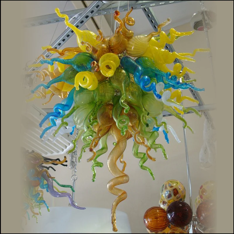 

Blown Murano Glass Chandeliers AC110V-240V Blown Glass Pendant Lamps Customized Colored for Living Room Decor