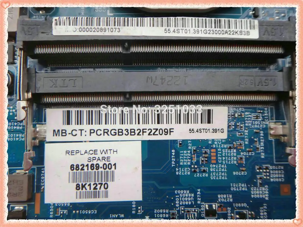 682169-001  pavilion DV6-7000     HP PAVILION DV6T-7000 NOTEBOOK 48, 4st10. 031 HM77 GT630 1G