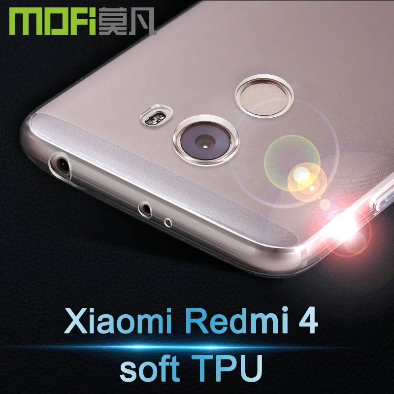 Xiaomi xiomi Redmi 4 Pro Prime чехол силиконовый MOFi 4Pro TPU мягкая задняя крышка красный рис Redmi4