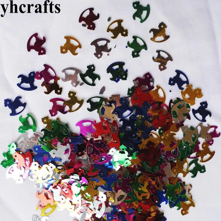 25 г/лот 13x14 мм блестки hobbyhorse. Материал для рукоделия детского сада искусства и