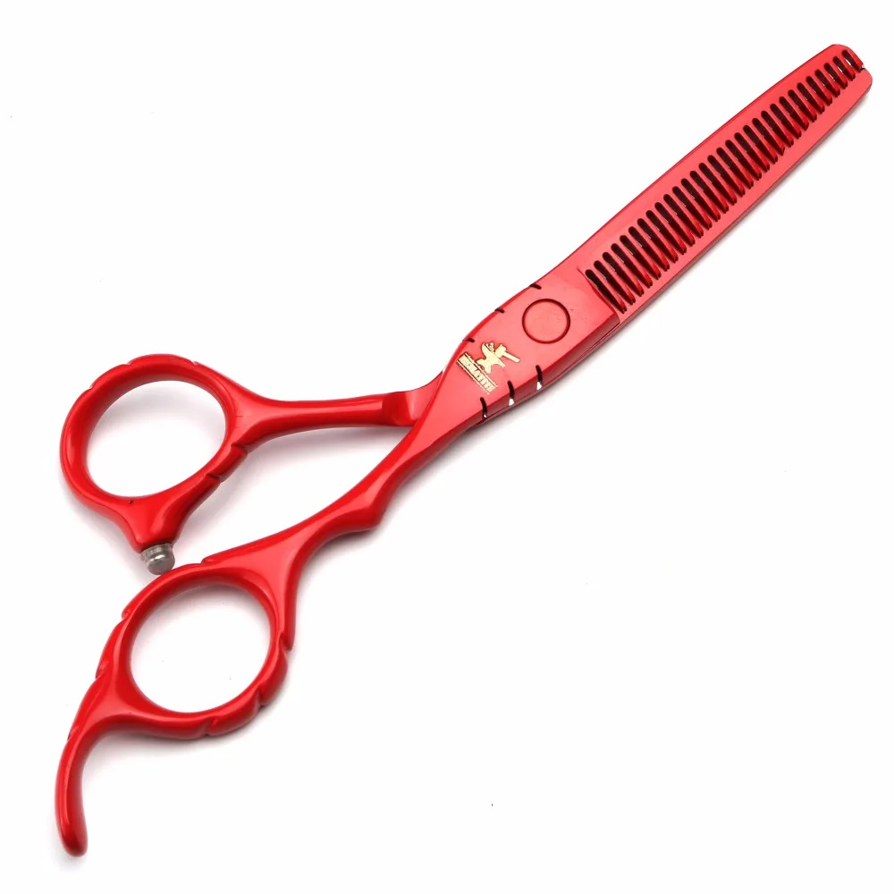 5.5 6 inch red professional Japanese hairdressing scissors hair cutting barbershop | Красота и здоровье