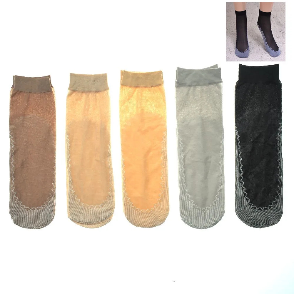 

Velvet Silk Womens Socks Cotton Bottom Soft Non Slip Sole Massage Wicking Slip-resistant Autumn Sock