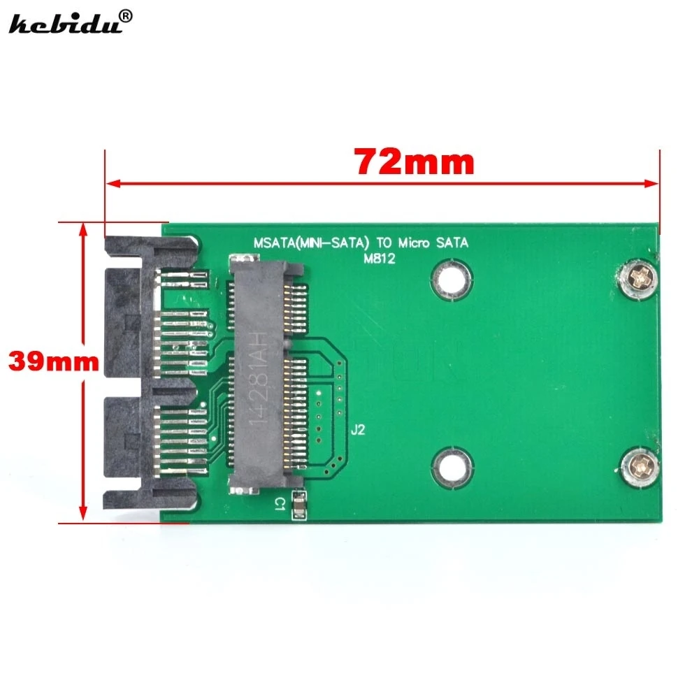 Kebidu Новый Msata к MSata PCI E Экспресс SSD от 1 8 до 2 5 Micro SATA HDD конвертер Mini sata Sata адаптер|msata