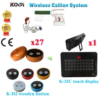 wireless pager service calling system ycall brand restaurant beauty table electronic table bells1 display27 call button