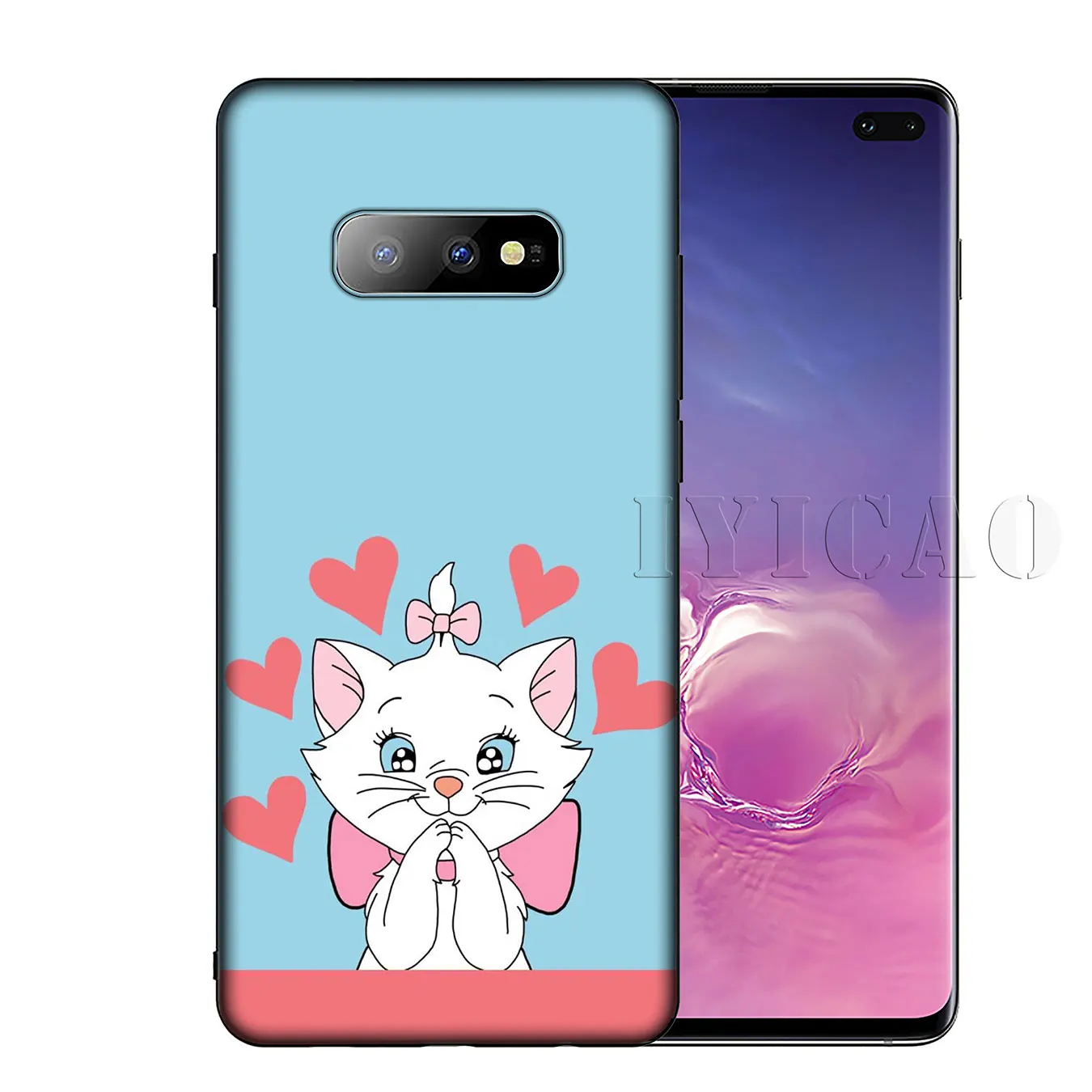IYICAO Мягкий силиконовый чехол для телефона Marie aristocrats cat Samsung Galaxy S20 Ultra S10 Lite S9 S8 Plus S6