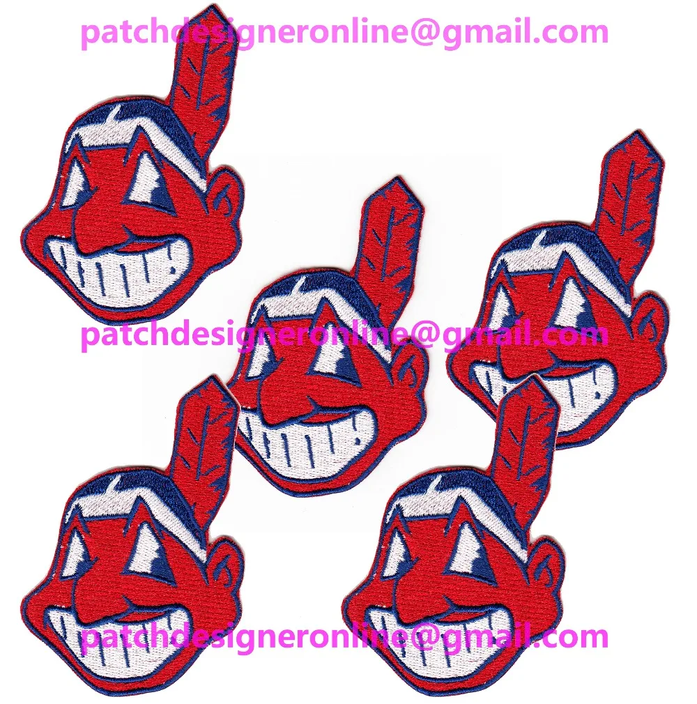 Много 5 шт. новый бейсбол кливленд-джерси спорт железный на пришить патч знак