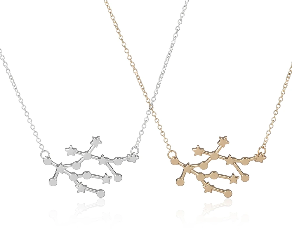 Новинка 2017 года Мода Близнецы Знаки зодиака Цепочки и ожерелья Созвездие