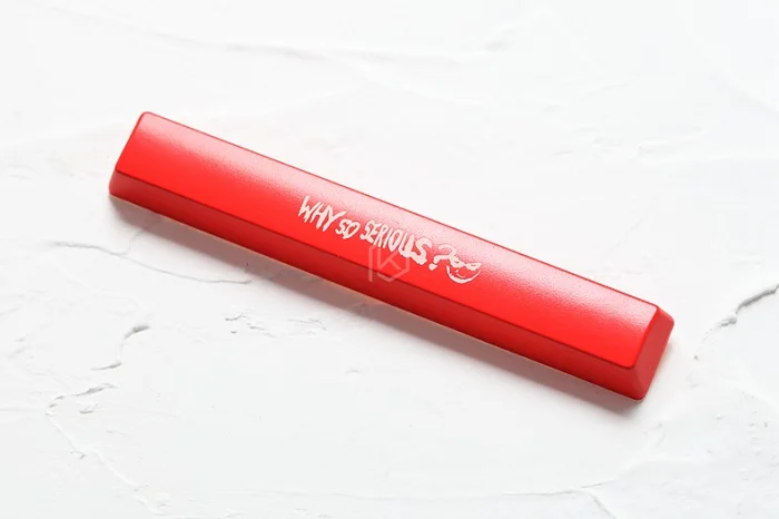 WSS Red Spacebar x1 Новинка, блестящие колпачки для ключей, ABS, травленый, блестящий, r4 r1 esc, введите пробел, Джокер, почему так сложно, Бэтмен, красный, черный - Цвет: WSS Red Spacebar x1