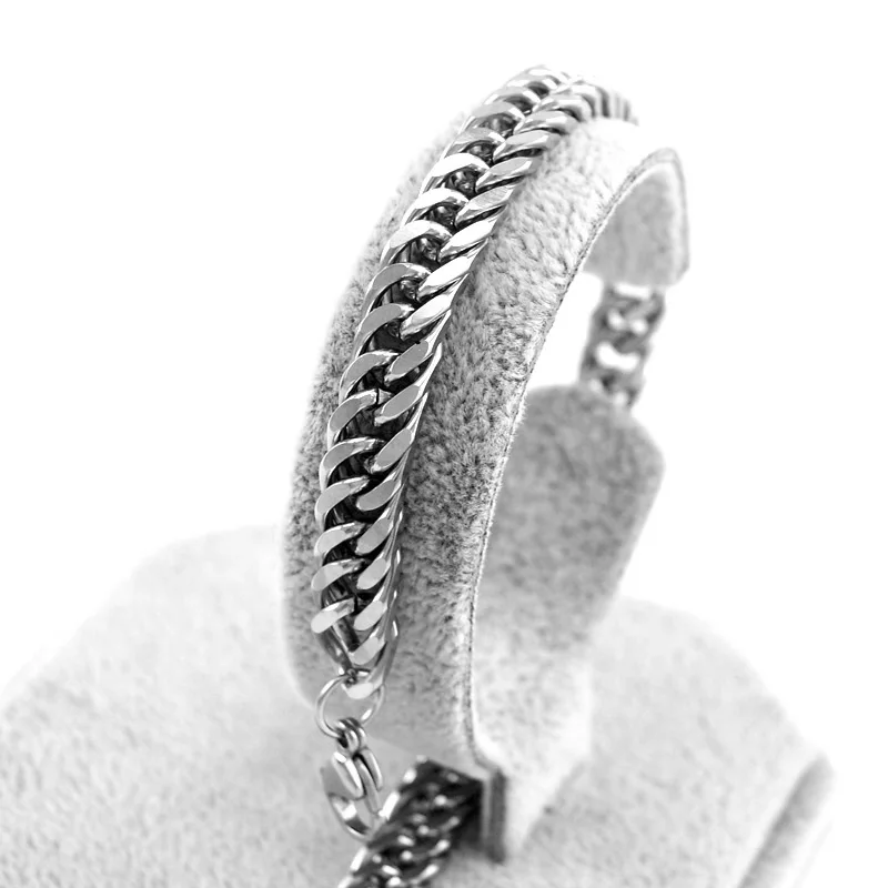 Браслеты цепочки pulseira masculina из нержавеющей стали 7 мм мужские и ювелирные изделия