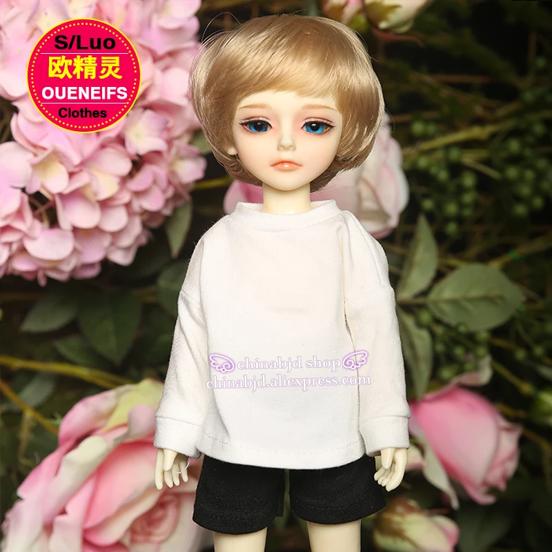 Одежда для кукол BJD SD 1/6 спортивный костюм двух цветов розовый и белый аксессуары