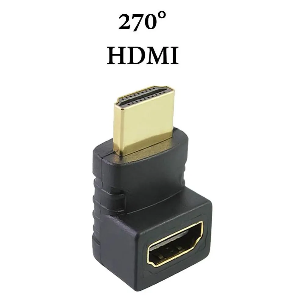 Ssriver Переходник HDMI штырь-гнездо конвертер extender 90 градусов углом обзора 270 угол для