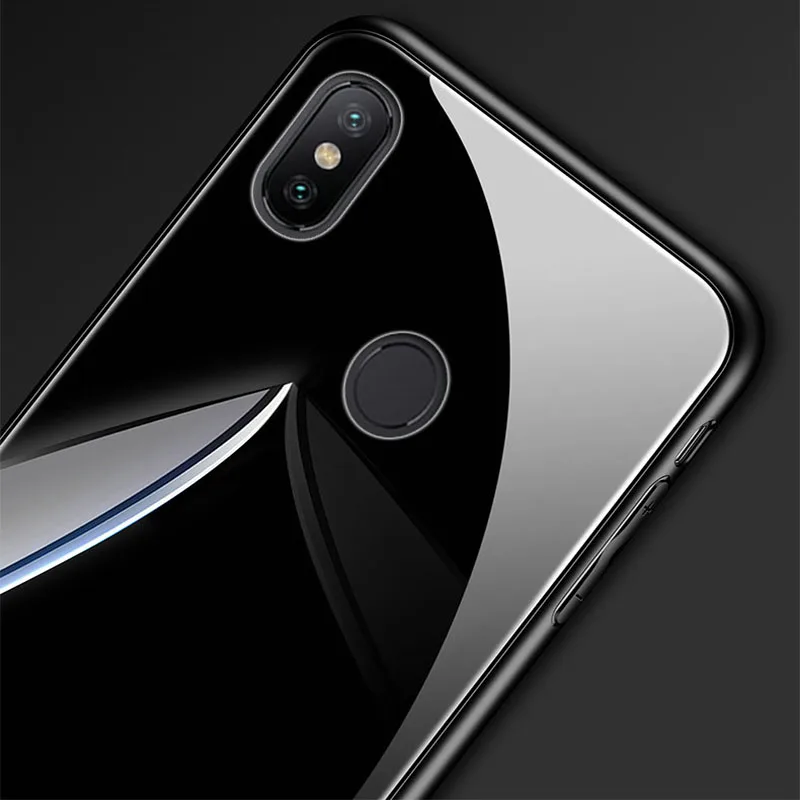 SemgCeKen роскошный оригинальный жесткий стеклянный зеркальный чехол для xiaomi mi 8 se 8se