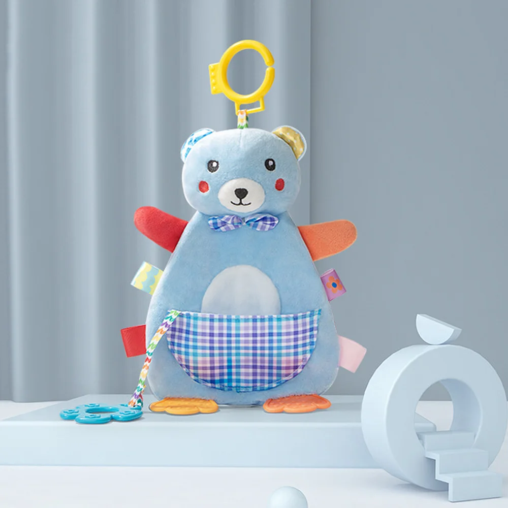 44*20cm Animal Appease Towel Cotton Cartoon Baby Rattle Bed Hanging Soft Teether Molars Doll New | Игрушки и хобби
