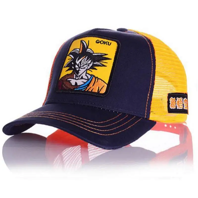 Бренд стилей Dragon Ball Snapback хлопок бейсбол кепки для мужчин женщин хип хоп папа сетчатая шапка бейсболка дропшиппинг - Цвет: 1