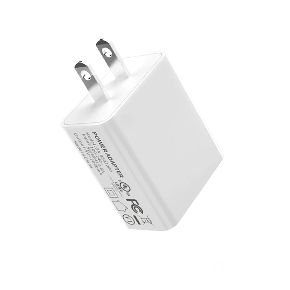 Двойной порт USB настенное зарядное устройство 5V 2A 2 PIN штепсельная вилка США