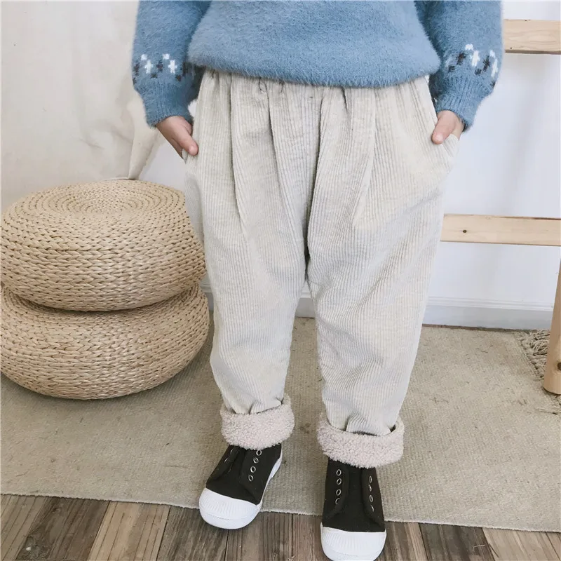 2018 г. Новое поступление зимние вельветовые утепленные универсальные штаны