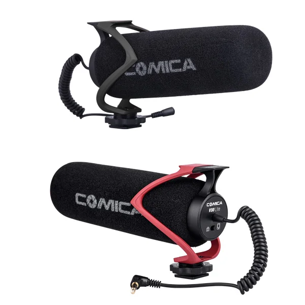 Comica CVM-V30 Lite микрофон для видеозаписи на камеру Vlog Phone Mic V30 Shotgun смартфонов DSLR-камер