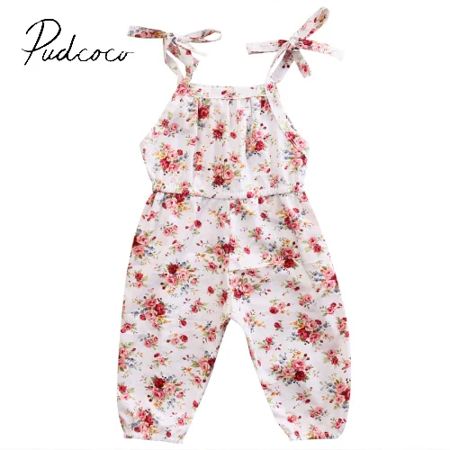 Pudcoco Новинка 2017 модная летняя одежда без рукавов для новорожденных маленьких