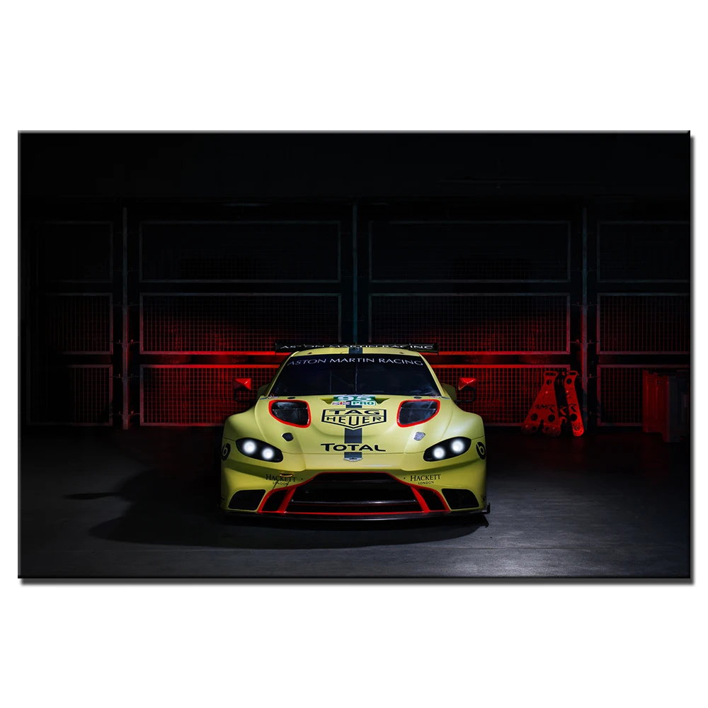 Aston Martin Vantage GTE плакат с суперкаром Современная декоративная рамка сделай сам