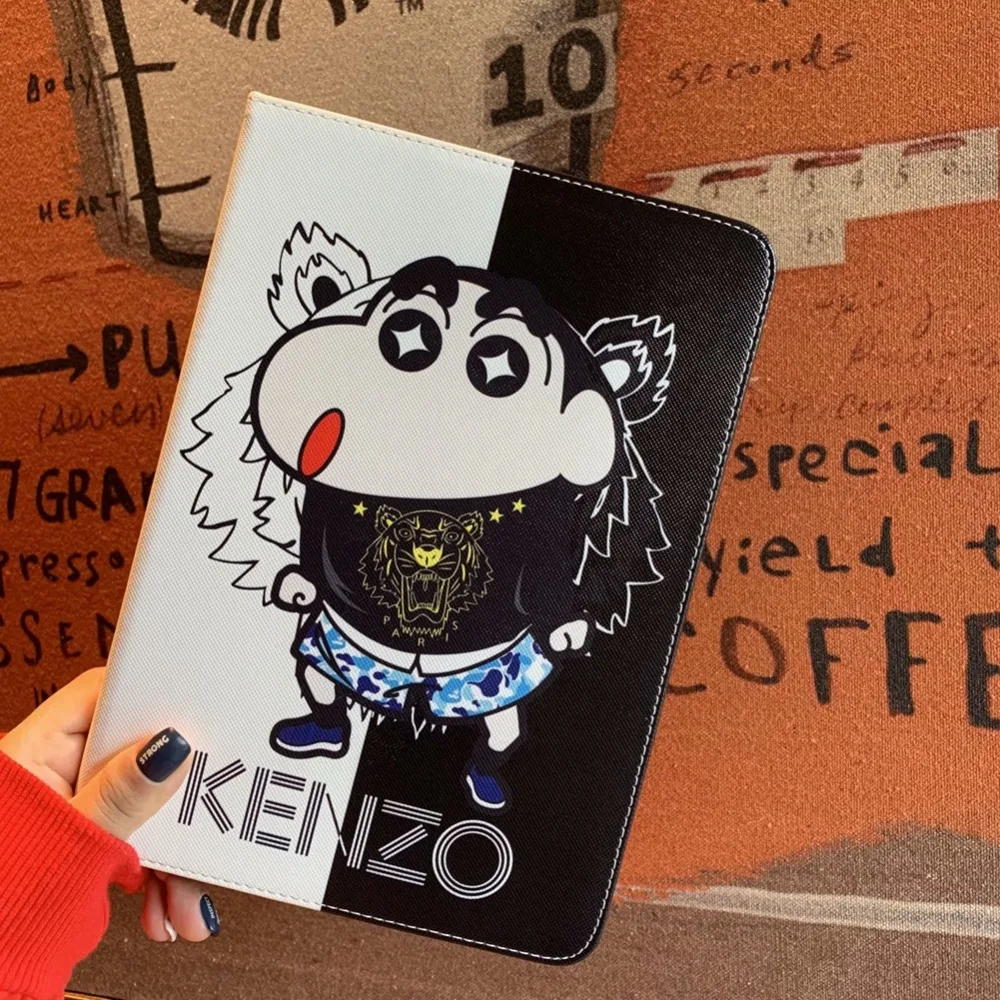 Для iPad mini 1/2/3 чехол Высокое качество мультяшный рисунок карандаш Shinchan флип с подставкой для защитный