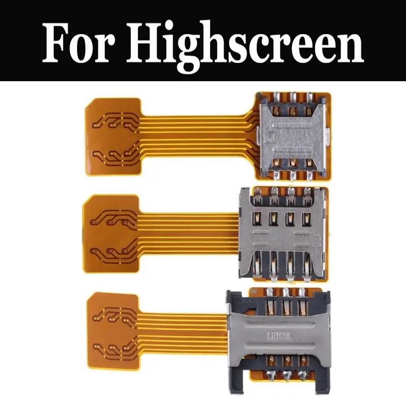 Гибридный двойной адаптер Micro SD с SIM-картой для Highscreen Power Ice Evo Max Rage Prime L RAZAR Tasty Thunder |