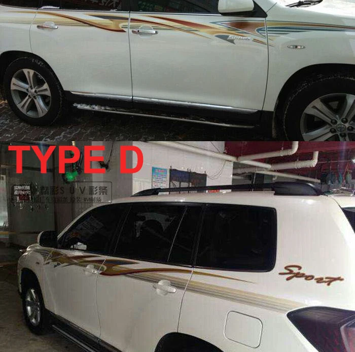 Luhuezu 5 типов 3M наклейка на кузов автомобиля для Toyota Highlander Kluger аксессуары 2009 2010 2011