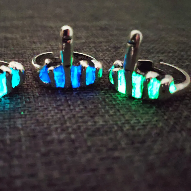 Светящееся кольцо мужское широкое регулируемое ретро мужские кольца ювелирные