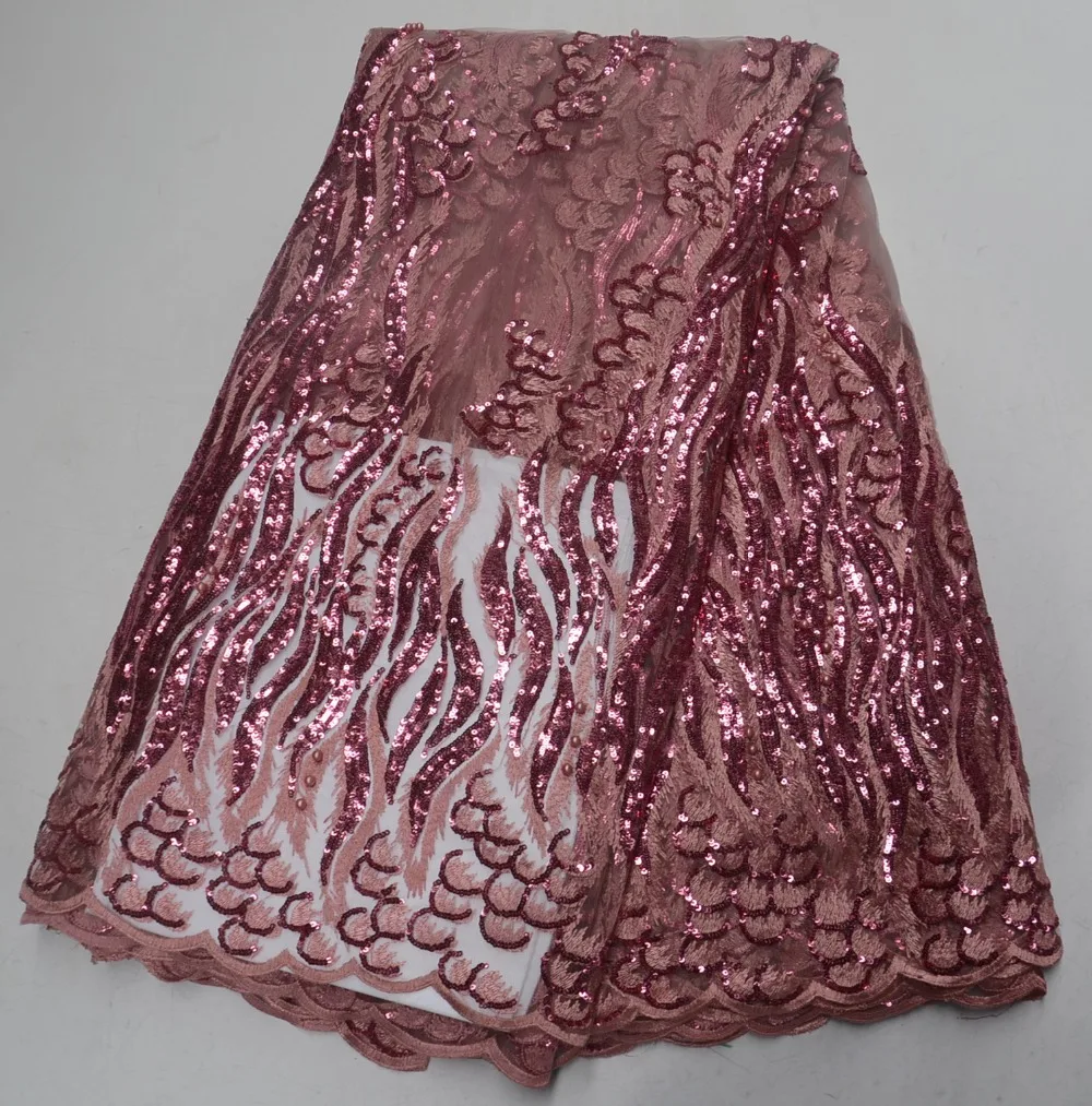 

Nigerian Lace Fabric 2019 High Quality Lace Embroidered Fabrics Lace for Women French Mesh Lace Fabric