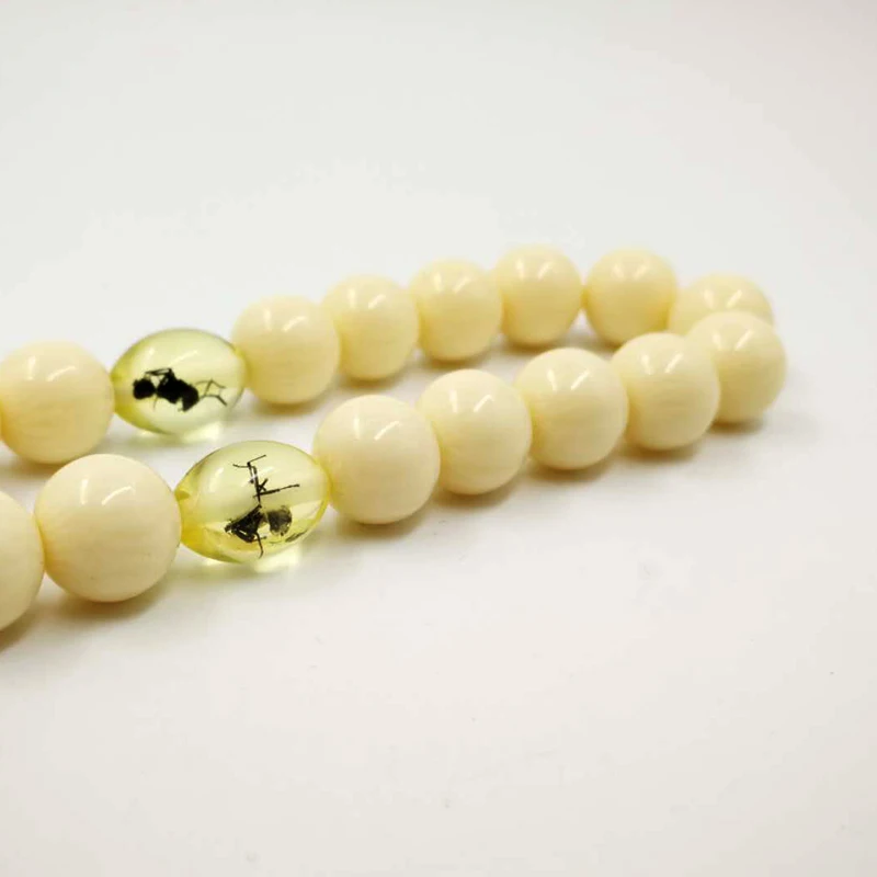 Подарок Eid tasbih мусульманские четки мужские цвета слоновой кости имитация 33 66 99