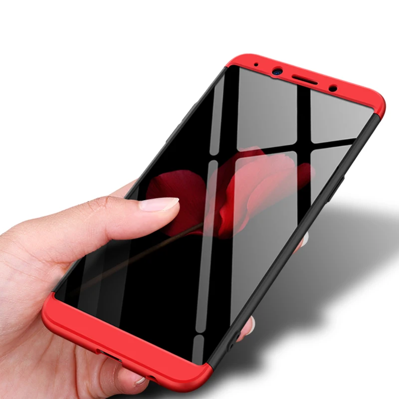 For OPPO Realme 1 Case 360 Full Protective Luxury 3 in Hard PC Back Cover shockproof Fundas capa |