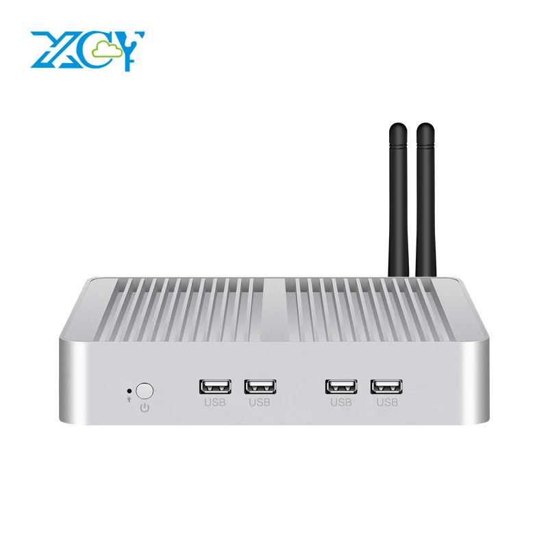 XCY X26W Мини ПК i7-5500U Windows 10 HTPC 8xusb HDMI VGA Wi-Fi Gigabit Ethernet 3g/4 аппарат не привязан к оператору сотовой связи без вентилятора, настольный микрокопьютер