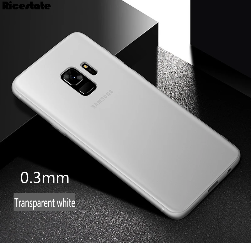clear white Для samsung Galaxy S9 S9 Plus S10E S10 Plus 0,3 мм Ультратонкий матовый пластиковый чехол на заднюю панель для samsung S9 Plus Модный чехол - Цвет: clear white