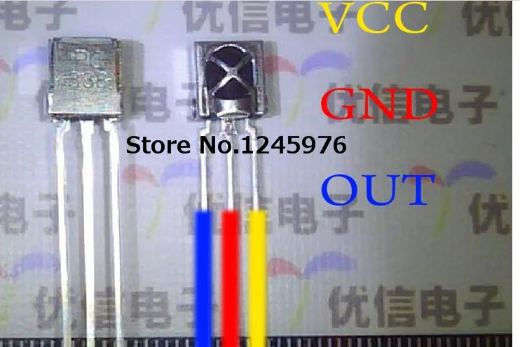 

PC838 Universal infrared receiving diode with shielding case