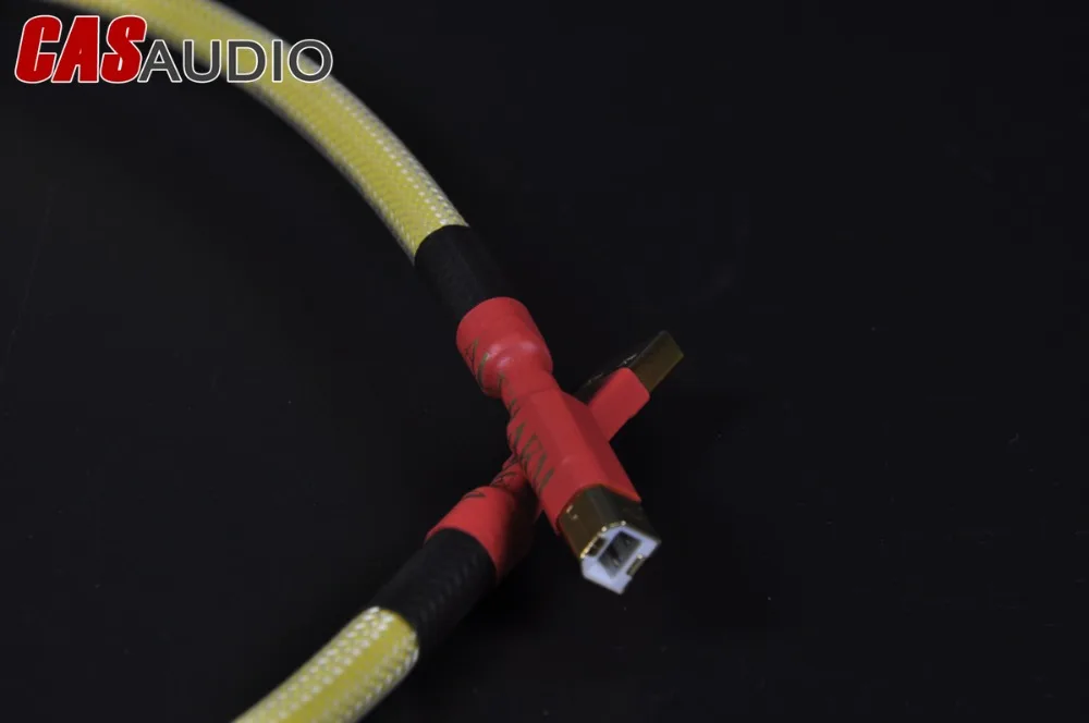 Hi-Fi 4N OFC usb type A к B кабель ультра толстый W/Shiled &amp ALum фольга двойной ферритовый бисер