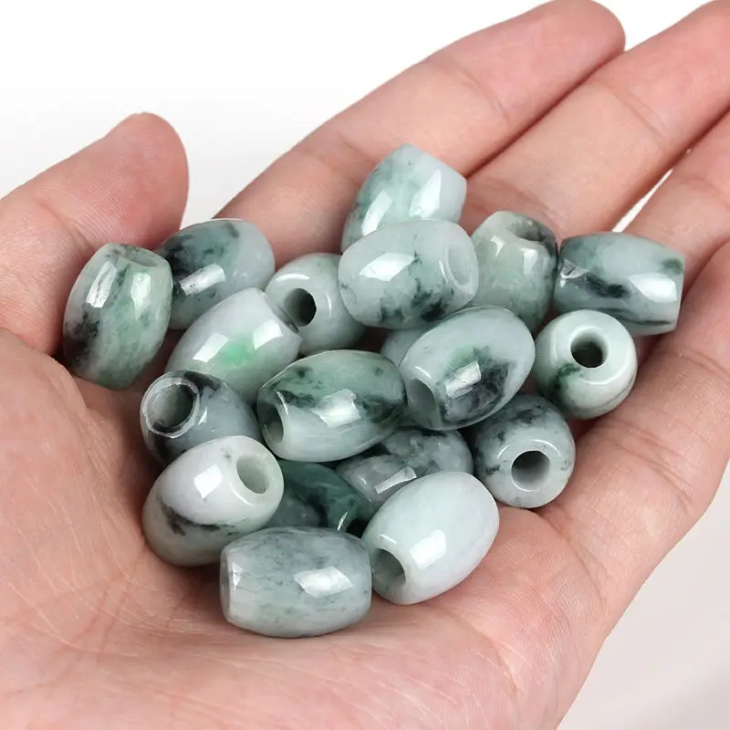 15 шт. натуральный нефрит класса А (Jadeite) Овальные бусины/Размер: мм L (оптовая