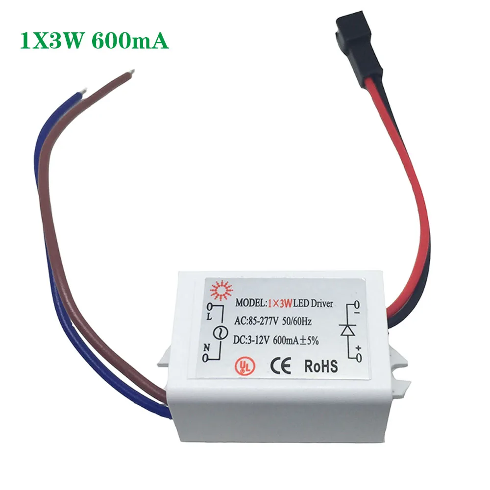 BSOD светодиодный драйвер 12В 3Вт 300mA 600mA трансформатор InputAC85-277V Выход DC3-12V Питание постоянного тока адаптер для пола
