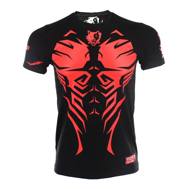 VSZAP Shadow Hunter боксерские майки mma одежда для бокса Муай Тай T майка, Топ Единоборства стиль fFitness тренировки спортивные топы