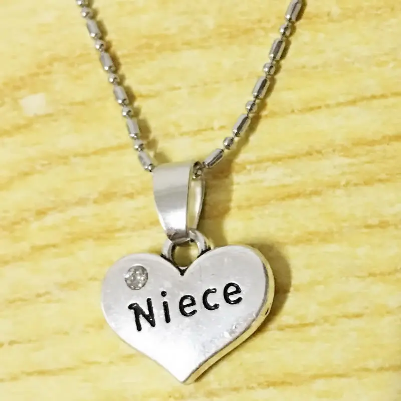 2 шт. подвеска в форме сердца для племянницы|pendant necklace|gift giftsheart pendant necklace |